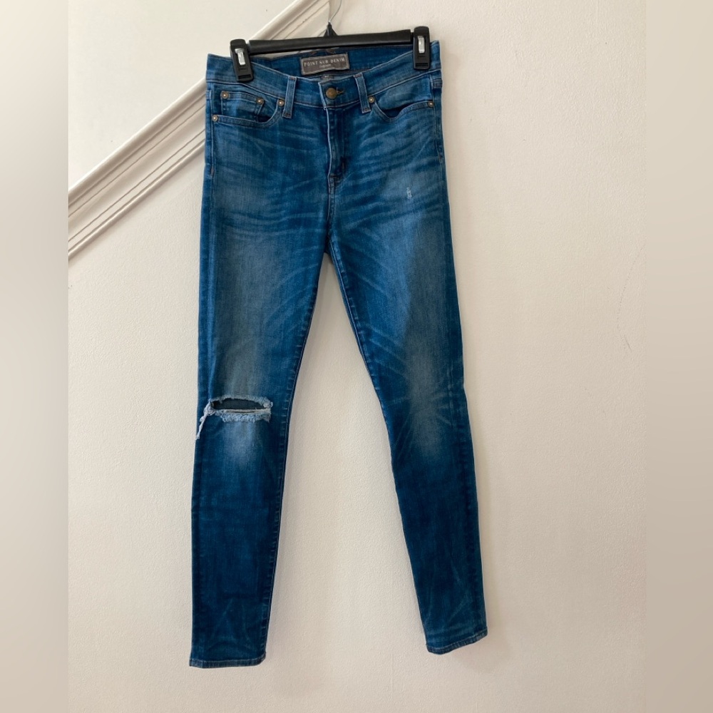 J Crew Point Sur Denim Skinny Jeans 27
